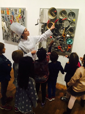 laboratorio civetta alla mostra di spoerri