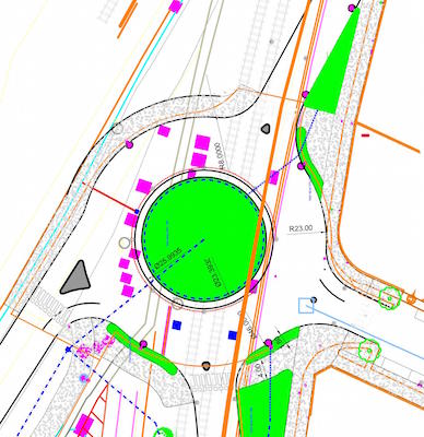 rotatoria a San Cataldo