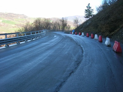 Montese, lavori sulla SP27: completato intervento sulla frana Montese, lavori sulla SP27