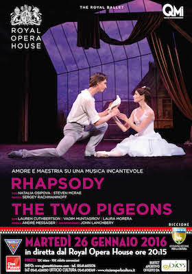 Al Cinepalace di Riccione: Rhapsody e The Two Pigeons Rhapsody