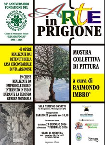 “Arte in prigione”: il 23 gennaio inaugurazione della mostra collettiva arte in prigione