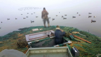 caccia illegale a Comacchio e Argenta