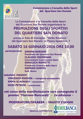 Bologna, festa dello sport il 16 gennaio al quartiere San Donato festa dello sport a Bologna