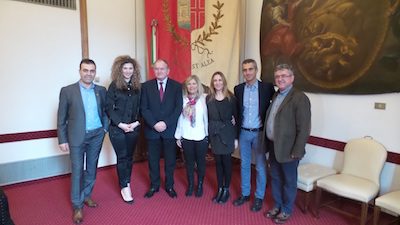 Il vice ministro dell'interno d'Albania Stefan Cipa in visita in Municipio