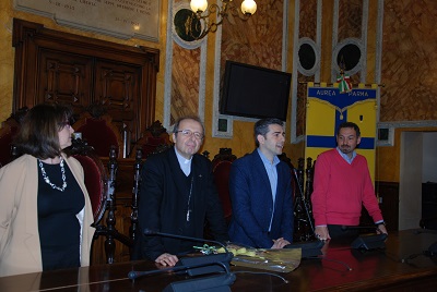 Gli auguri pasquali del vescovo, monsignor Enrico Solmi, in Municipio Gli auguri pasquali del vescovo, monsignor Enrico Solmi, in municipio