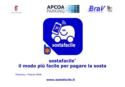 Piacenza, agevolazioni e modalità innovative per il pagamento della sosta su strada sostafacile