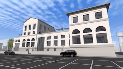 Ex Enel, rendering del progetto di riqualificazione dell'edificio