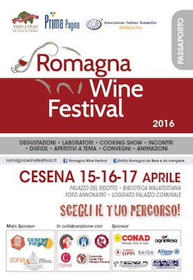 Il passaporto sarà la novità in Romagna Wine Festival dal 15 al 17 aprile