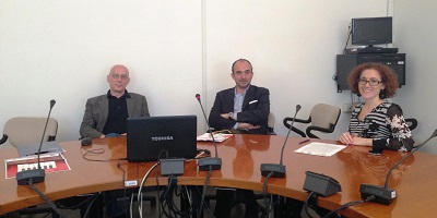 A Ferrara i Cervelli e la Musica si incontrano a teatro un momento della conferenza stampa Cervelli a teatro