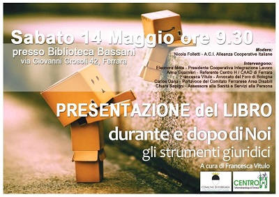 volantino presentazione libro dopo di noi