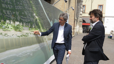 la visita del ministro franceschini