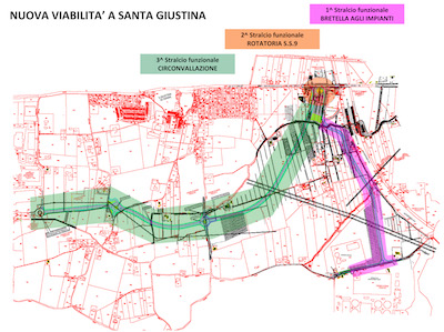 Nuova viabilità a Santa Giustina