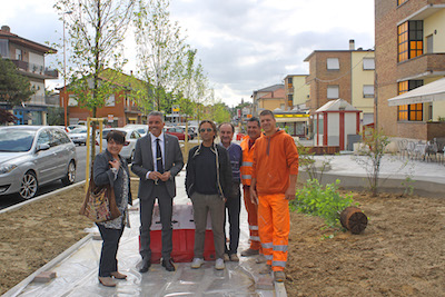 Cesena sopralluogo alberi via Matteotti