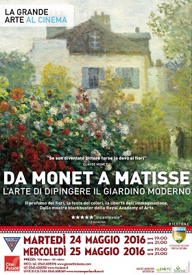 Riccione, al Cineplace “Da Monet a Matisse. L’arte di dipingere il giardino moderno” Da Monet a Matisse - mostra a Riccione