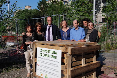 Inaugurazione compostiera di quartiere al WoPa