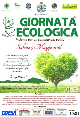 Villa Minozzo si mobilita per un territorio più pulito Locandina giornata ecologica