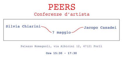 Forlì, il 28 maggio ultimo appuntamento di “Peers – Conferenze d’artista” Peers – Conferenze d’artista
