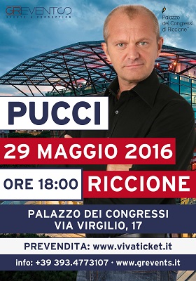 Pucci 29 maggio a Riccione
