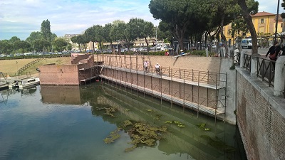 lavori di realizzazione del nuovo Parco archelogico del Ponte di Tiberio