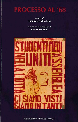 “Processo al ‘68” a cura di Miro Gori e Serena Zavalloni Copertina Libro 68