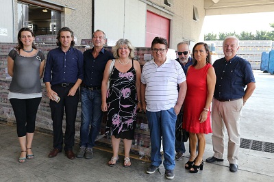 assesore Caselli in visita a stabilimento Emiliana Conserve a Busseto