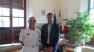 nuovo comandante della Capitaneria di porto Di Cecco -sindaco Gnassi