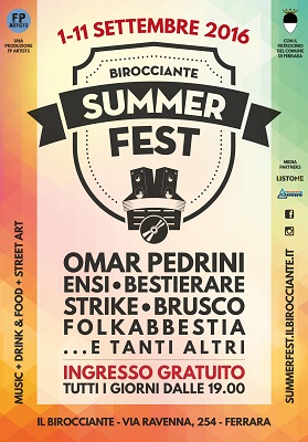 Birocciante summerfest manifesto - Ferrara