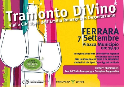 Ferrara ospita ‘Tramonto DiVino’ e si trasforma nell’arena del gusto dell’Emilia Romagna invito-ferrara-web