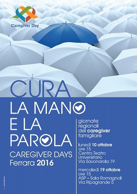 “Caregivers days”: due incontri per chi si prende cura di persone non autosufficienti caregiverdays-2016-10e19ottobre