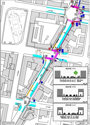 Navile. Terminati i lavori per le piste ciclabili di via Ferrarese e via Saliceto via-ferrarese