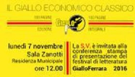 Ritorna “GialloFerrara” con incontri e appuntamenti per cultori di ogni età giallo_2016