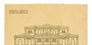 Frigorifero Comunale- Prospetto principale del progetto originale- 1906