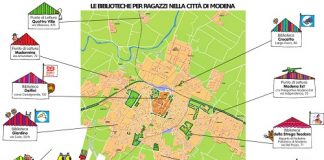 Mappa BIBLIOTECHE PER RAGAZZI PUNTI DI LETTURA a Modena