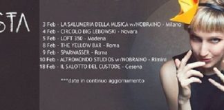 Cesena: la cantante romagnola Crista in concerto al “Salotto del custode” Crista Tour