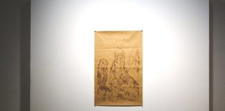 Stefano-Arienti-201cPaesaggio-veduta-del-Monte-Sinai-201d-tecnica-mista-su-carta