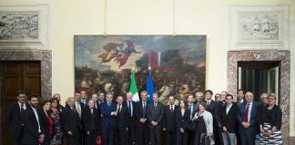 La visita della delegazione a Palazzo Chigi
