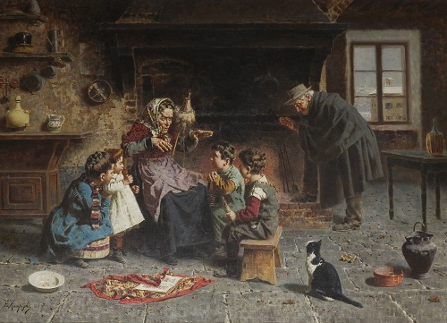 eugenio Zampighi- Dalla nonna. Modena Raccolta Assicoop Unipol assicurazioni
