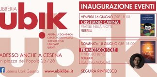 Cristiano Cavina e Francesco Sole aprono gli eventi alla ubik di Cesena invito_inaugurazione eventi