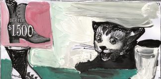 9- Gianluigi Toccafondo- Favola del gattino che voleva diventare il gatto con gli stivali- 2017