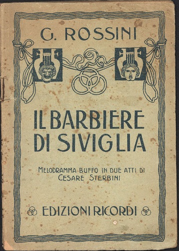 Il Barbiere di Siviglia libretto edizioni Ricordi