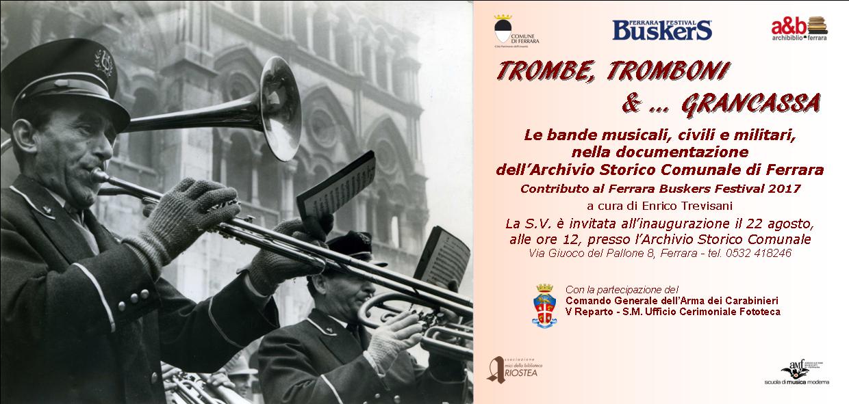 Locandina trombe tromboni e grancassa