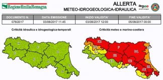 Ozono: superato a San Leo e San Clemente il livello d’attenzione. Allerta rossa e arancione anche per il territorio riminese allerta078_2017-1