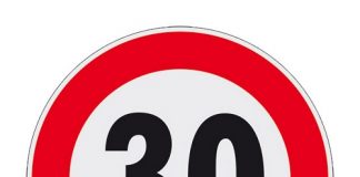 Provincia di Modena: fra Carpi e Soliera, limite di velocità sulla sp 12 per fondo deteriorato cartello-limite-kmh-30