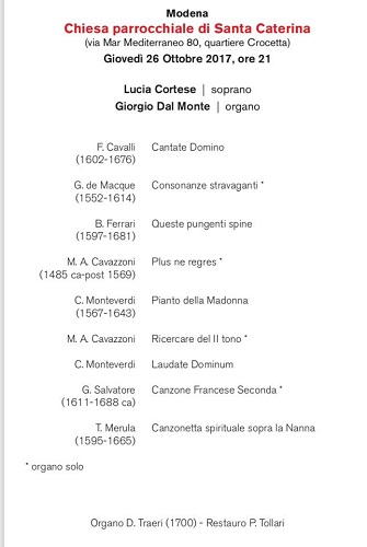 Modena organ festival 26 ottobre
