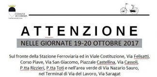 Rimozione delle biciclette abbandonate in zona Stazione e vie limitrofe volantino