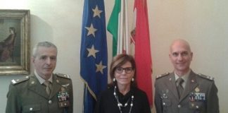 Il sindaco Patrizia Barbieri ha incontrato in Municipio i comandanti Pietro Barbera e Dionigi Maria Loria 20171109_131005_resized
