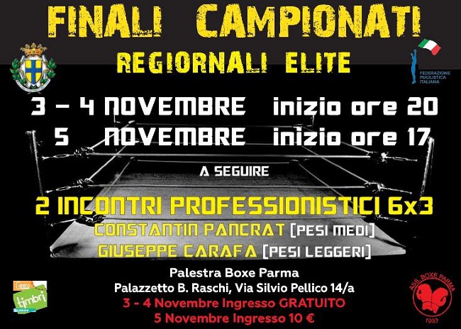 finali campionati regionali elite pugilato