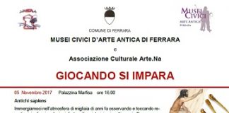 Ferrara: atmosfere preistoriche per piccoli ‘sapiens’ alla Palazzina Marfisa giocando si impara novembre