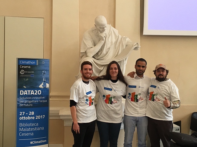 i vincitori team NAIADE_climathon cesena2017