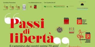 Inaugurazione della Mostra iconografica e documentaria “Passi di libertà – Il cammino dei nostri primi 70 anni” locandina inaugurazione